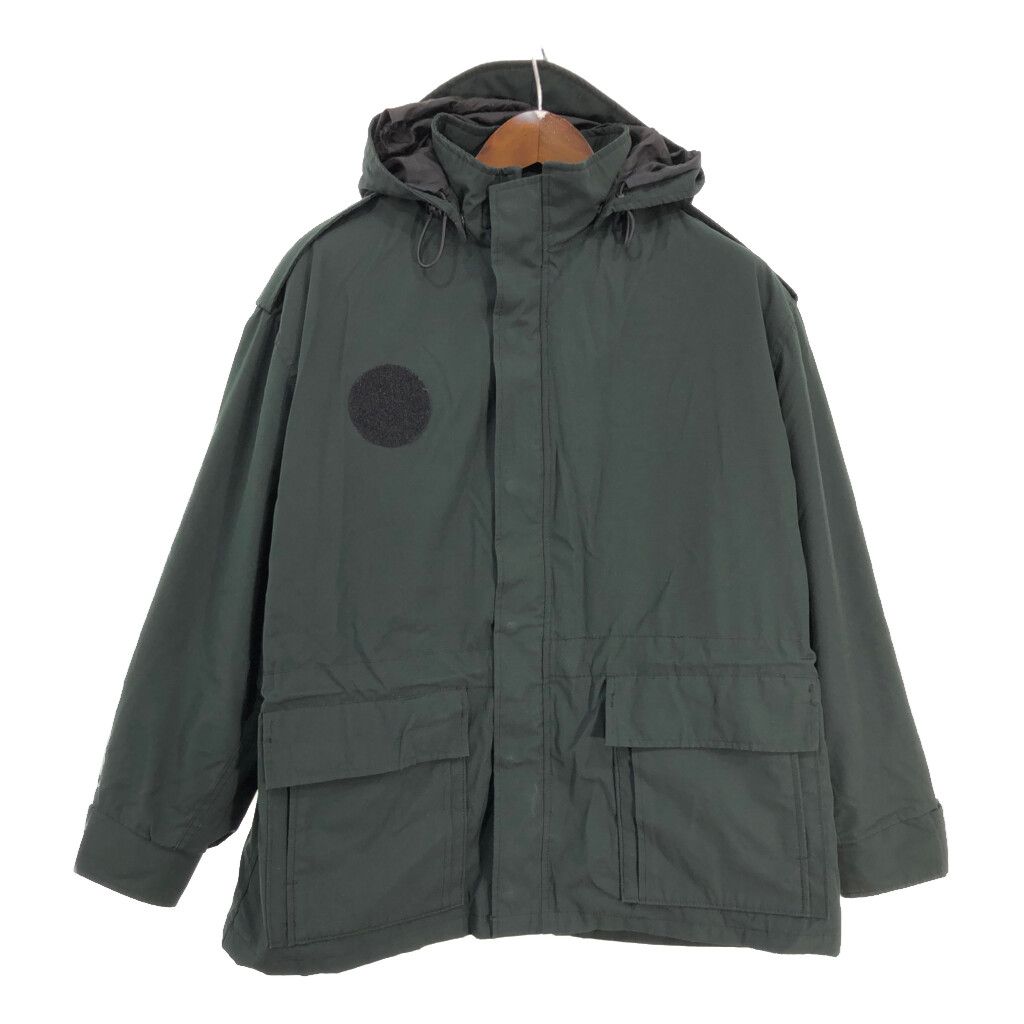 カナダ軍 オールシーズン カデットコート ミリタリージャケット グリーン (メンズ L相当) 中古 古着 R8372 カナダ軍 オールシーズン カデットコート ミリタリージャケット