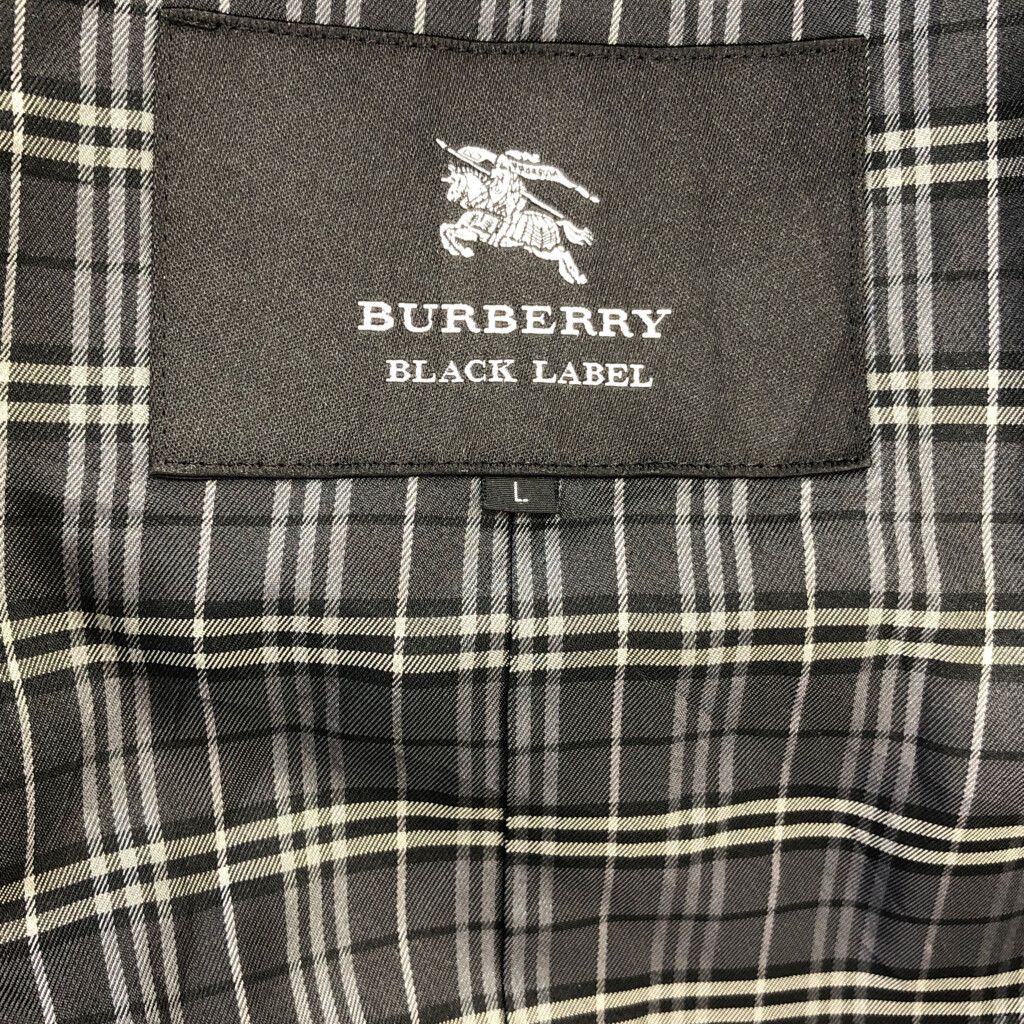 BURBERRY バーバリー ハーフトレンチコート ブラック (メンズ L) 中古
