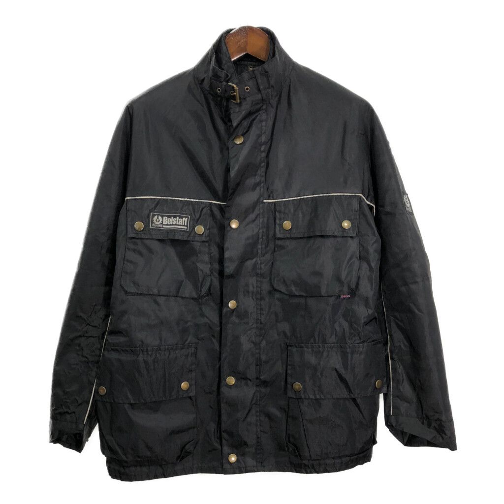 Belstaff ベルスタッフ TRIALMASTER トライアルマスター ナイロンジャケット バイクウェア ブラック (メンズ XL) 中古 古着 R8637 Belstaff ベルスタッフ TRIALMASTER トライアルマスター ナイロン