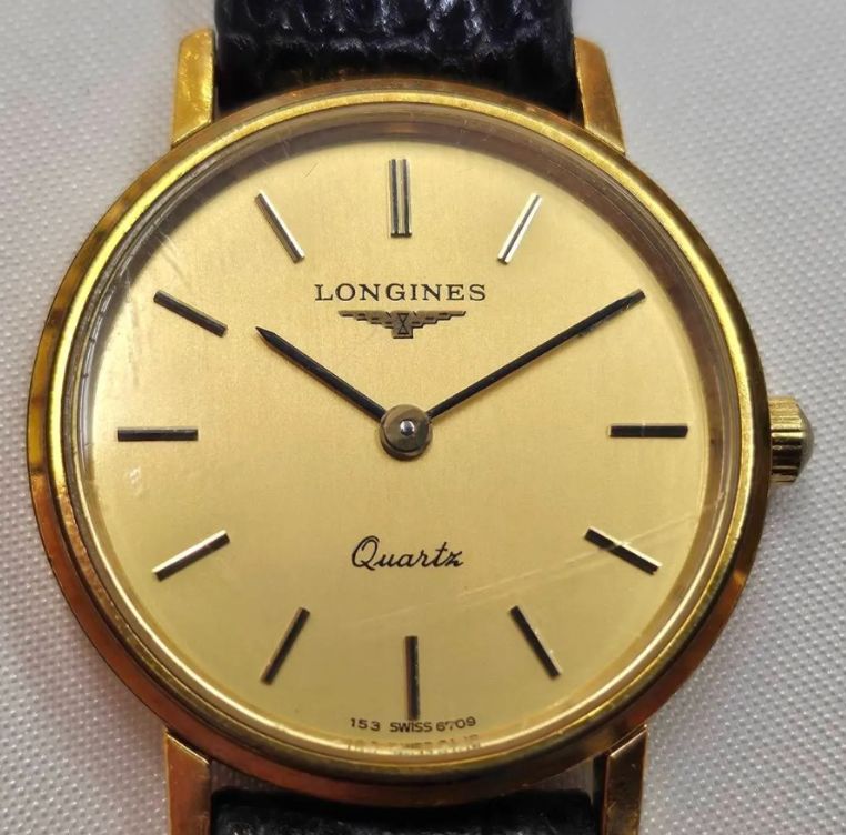 N】動作品 LONGINES ロンジン クオーツ 腕時計 LONGINES ゴールド 