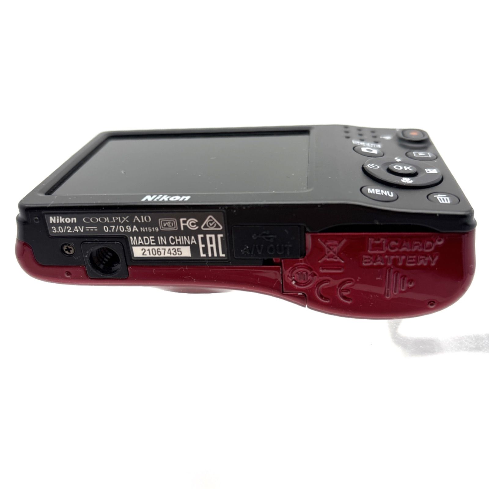 Nikon coolpix ニコン クールピクス A10 ジャンク レッド - メルカリ