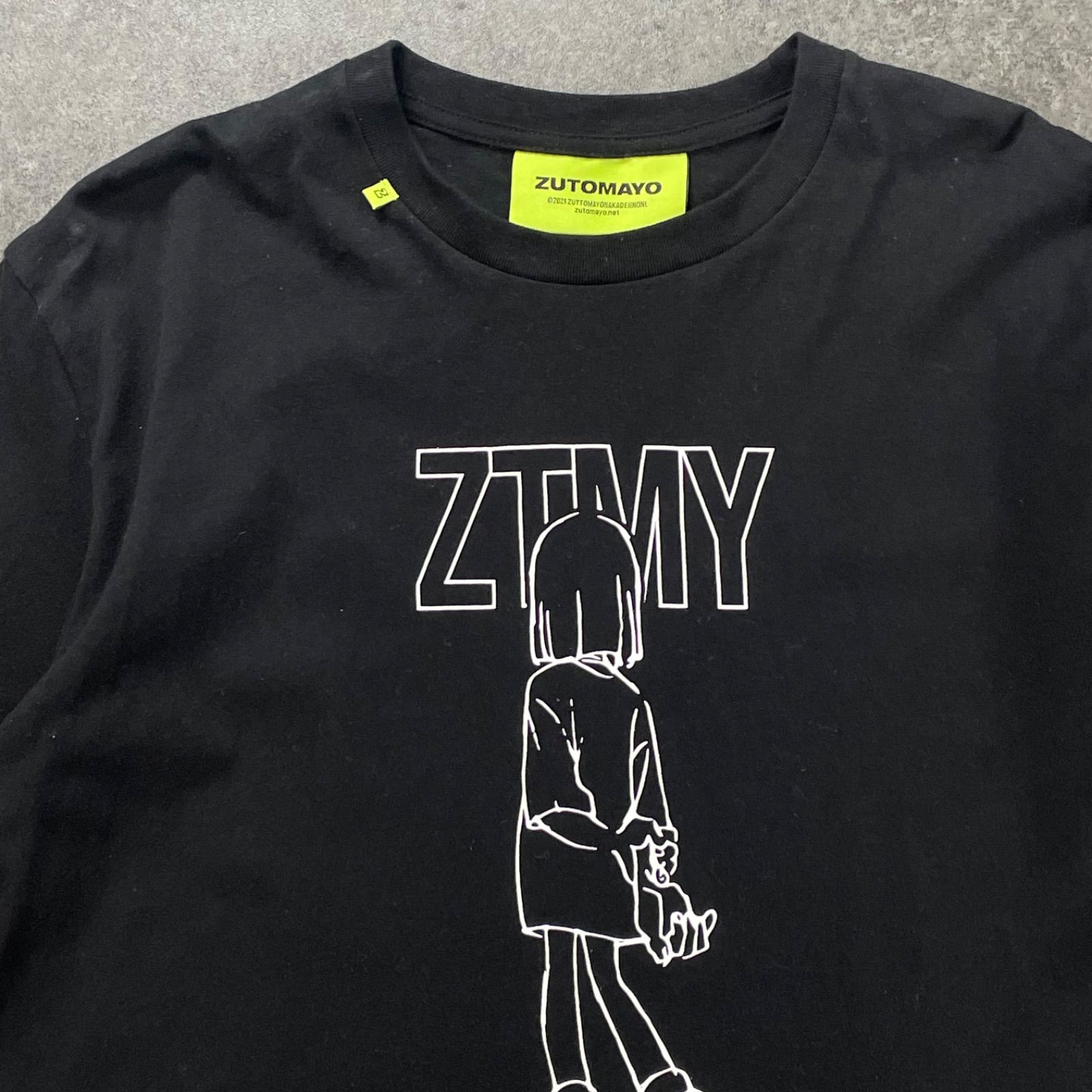 ずっと真夜中でいいのに。にらちゃんTシャツ　 ホワイト ブラック 2色セット Re:Re:ZTMY NIRA Tee (White) - ZUTOMAYO MART
