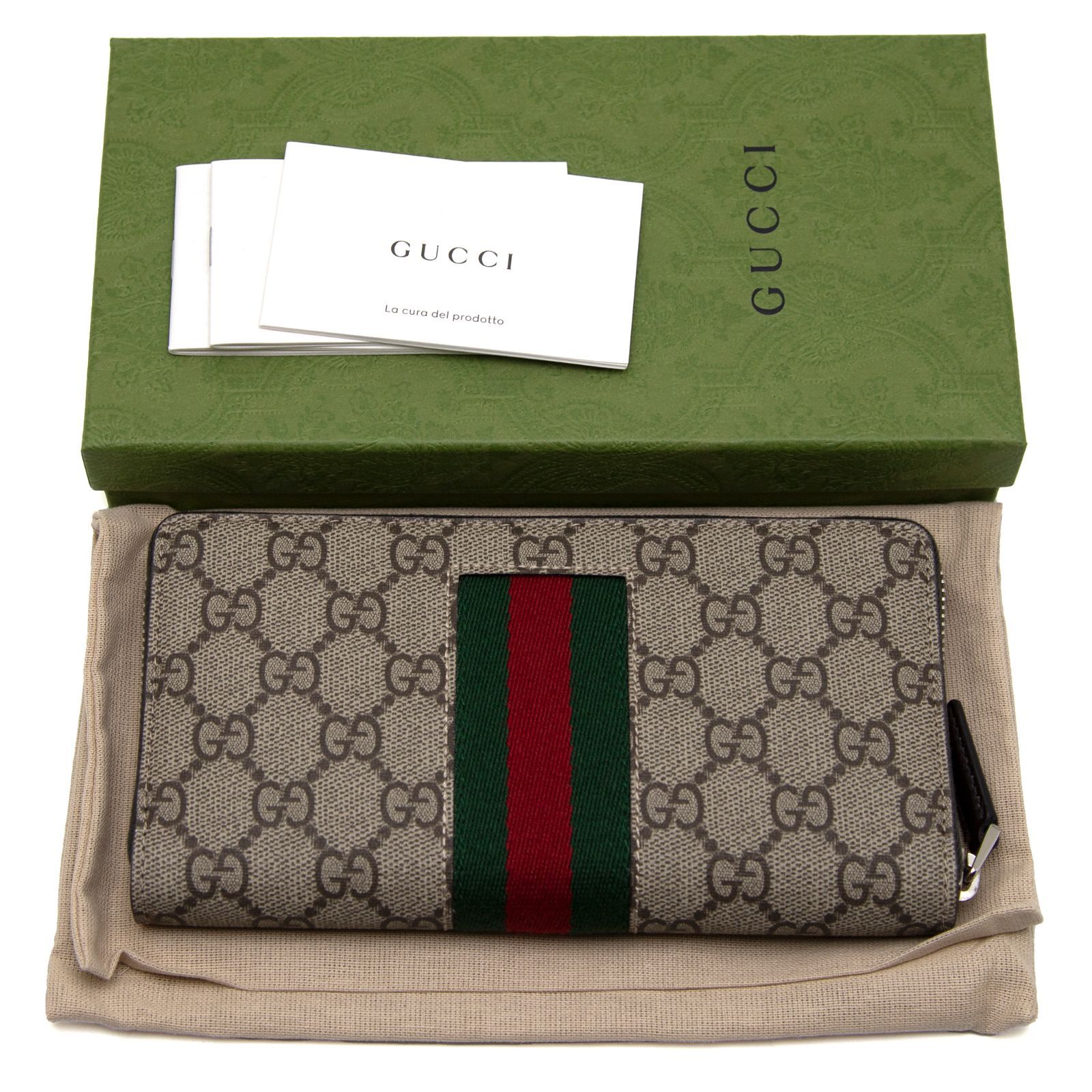 GUCCI 長財布 GGスプリーム ニューウェブ シェリーライン ラウンドジップ GUCCI 長財布 GGスプリーム ニューウェブ シェリーライン ラウンド