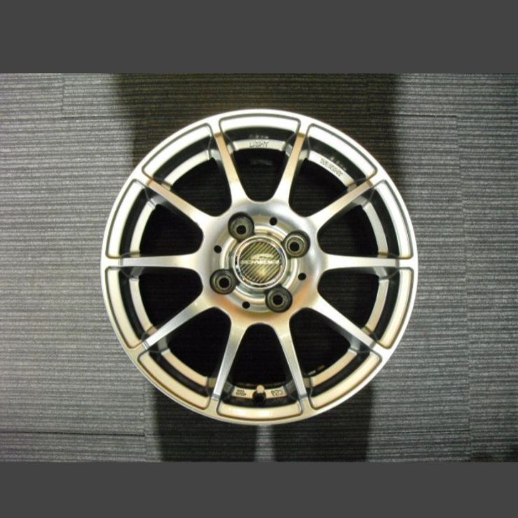 F-1030)本州送料無料 SCHNEDER 14インチアルミホイール 4本 5.5J+48 
