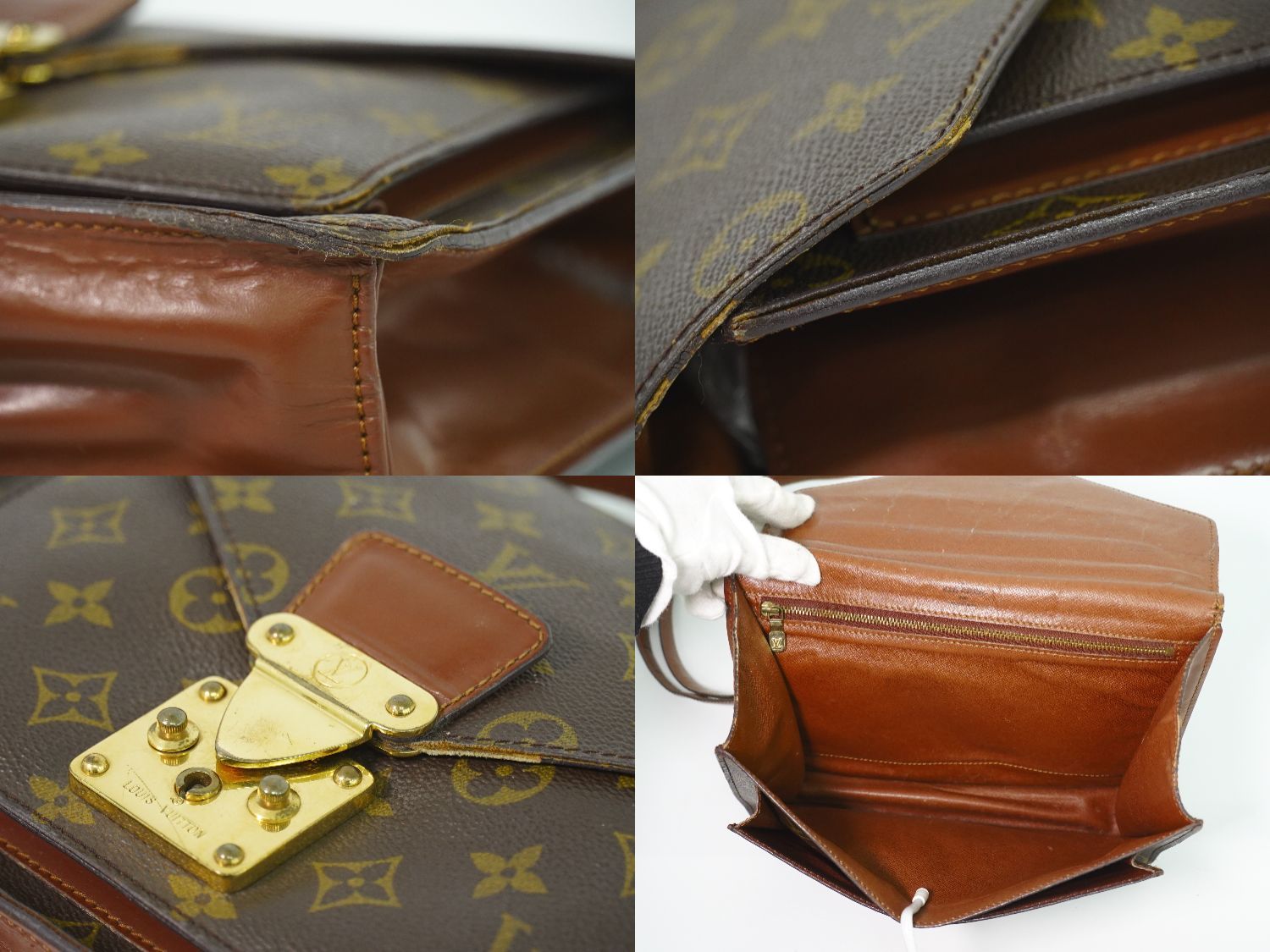 本物 ルイヴィトン LOUIS VUITTON LV モンソー 26 モノグラム 2WAY ショルダーバッグ ハンドバッグ ブラウン M51187 ビトン バッグ 中古・ 2230179800011.jpg