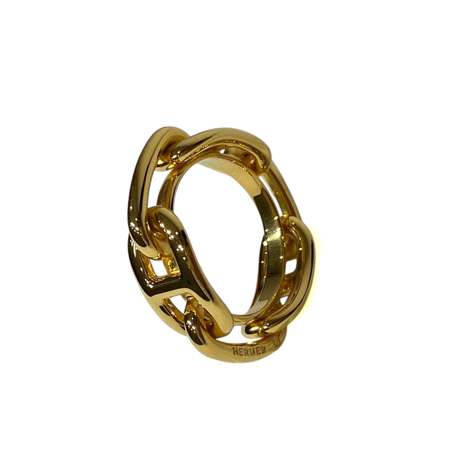 エルメス スカーフリング シェーヌダンクル ゴールド HERMES