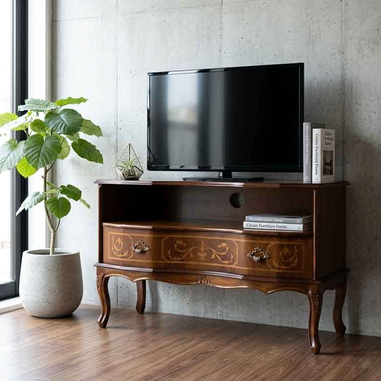 リビング収納 猫足 クラシック TVボート TV台 ローボード