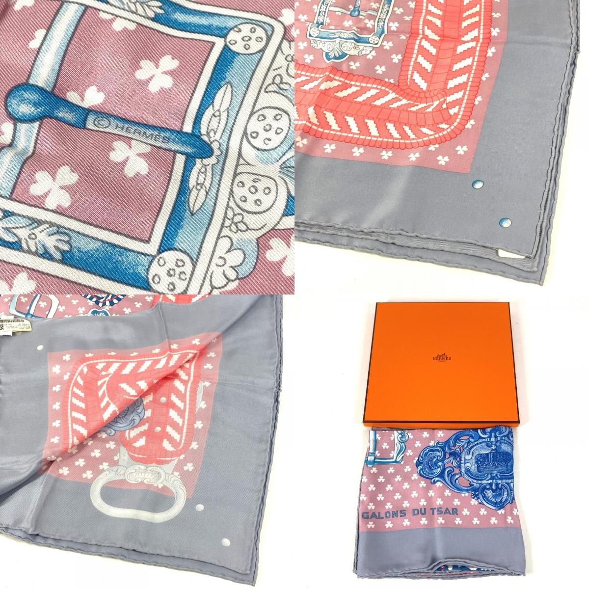 HERMES エルメス スカーフ カレ90 カレ 90 カレウォッシュ シルク 
