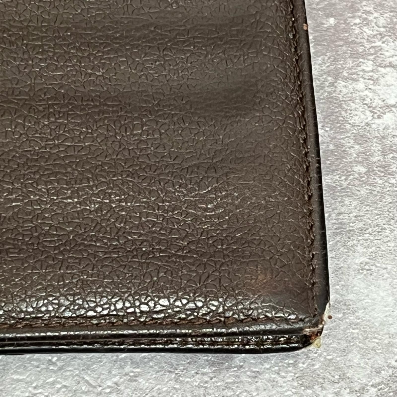 BVLGARI】ブルガリ 無地長財布 グレインレザーモチーフ レザー 