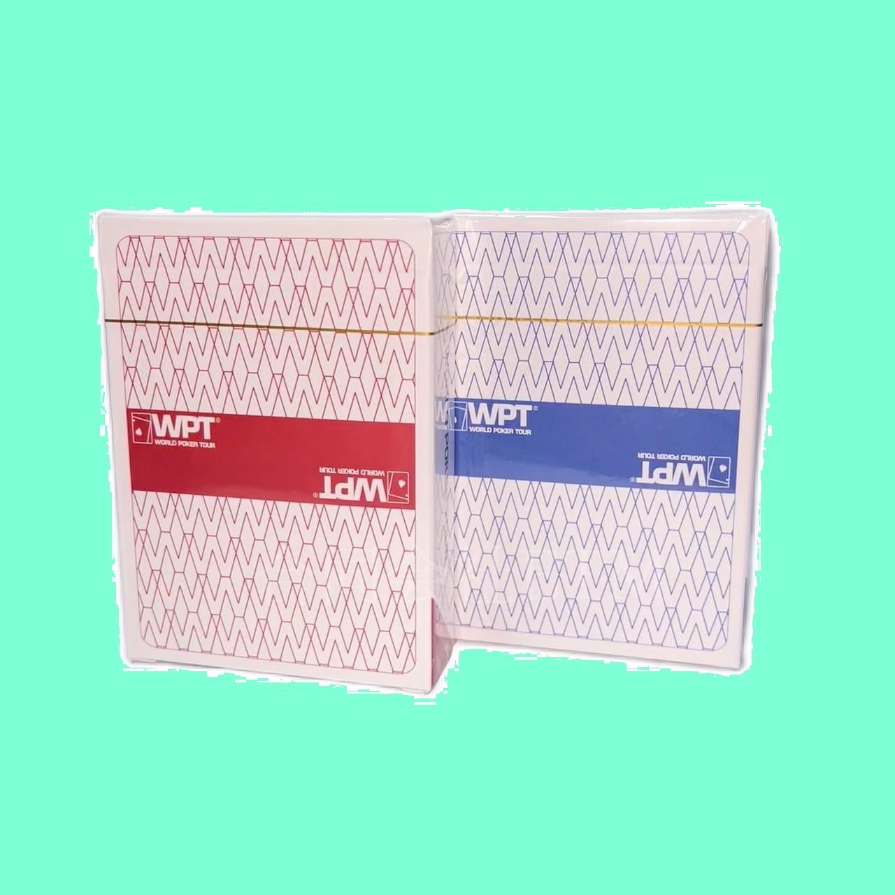 赤・青) WPT WPT (1002 防水 100%プラスチック ポーカー用プラスチック 