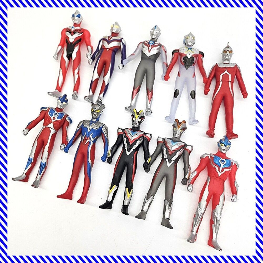 ウルトラマンソフビ　10体 当時もの バンダイ ウルトラマン ソフビ 10体おまとめ ニュー