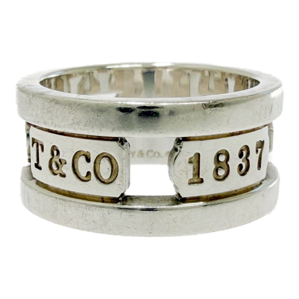 中古】TIFFANY&Co. ティファニー シルバー 1837 エレメント リング 7.7