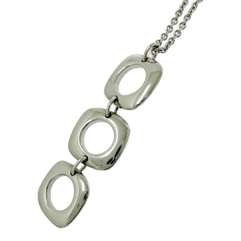 TIFFANY＆Co.　ティファニー　トリプル　スクエア　クッション　3連 中古】TIFFANY&Co. ティファニー シルバー トリプル スクエア