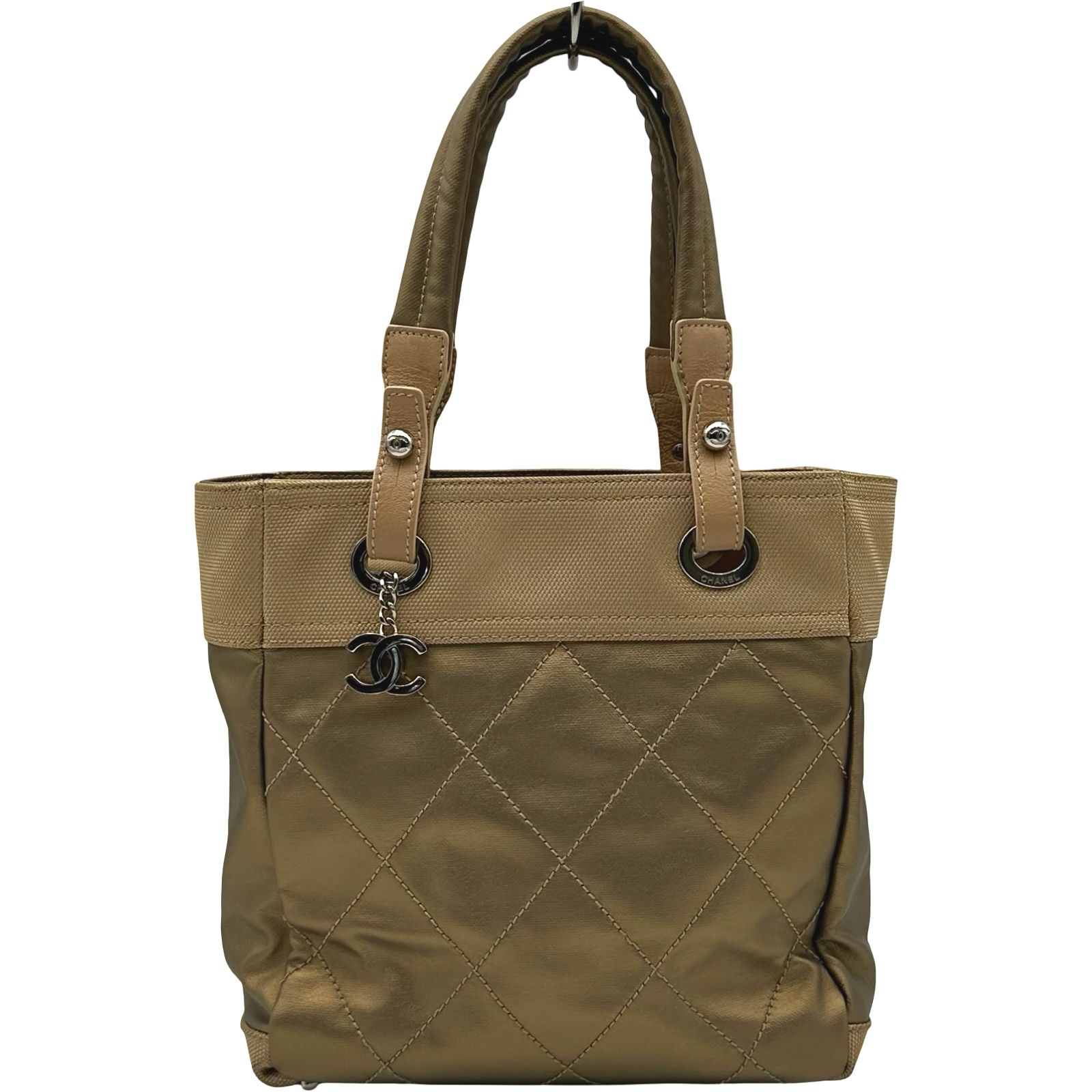 シャネル CHANEL パリビアリッツ トートPM A34208 11番台 ゴールド 