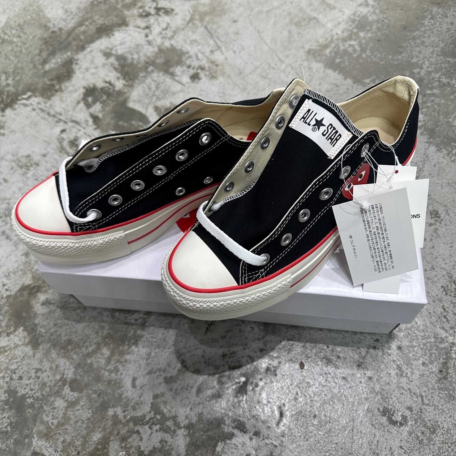 参考上代25300円 CONVERSE × PLAY COMME des GARCONS All Star Low