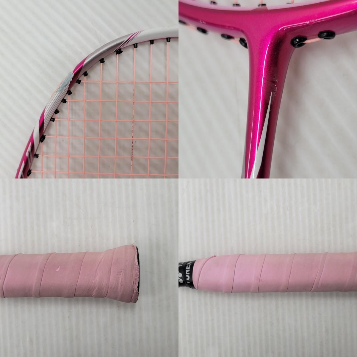 中古品】 prince バドミントンラケット スーパーライト2 ピンク 6V