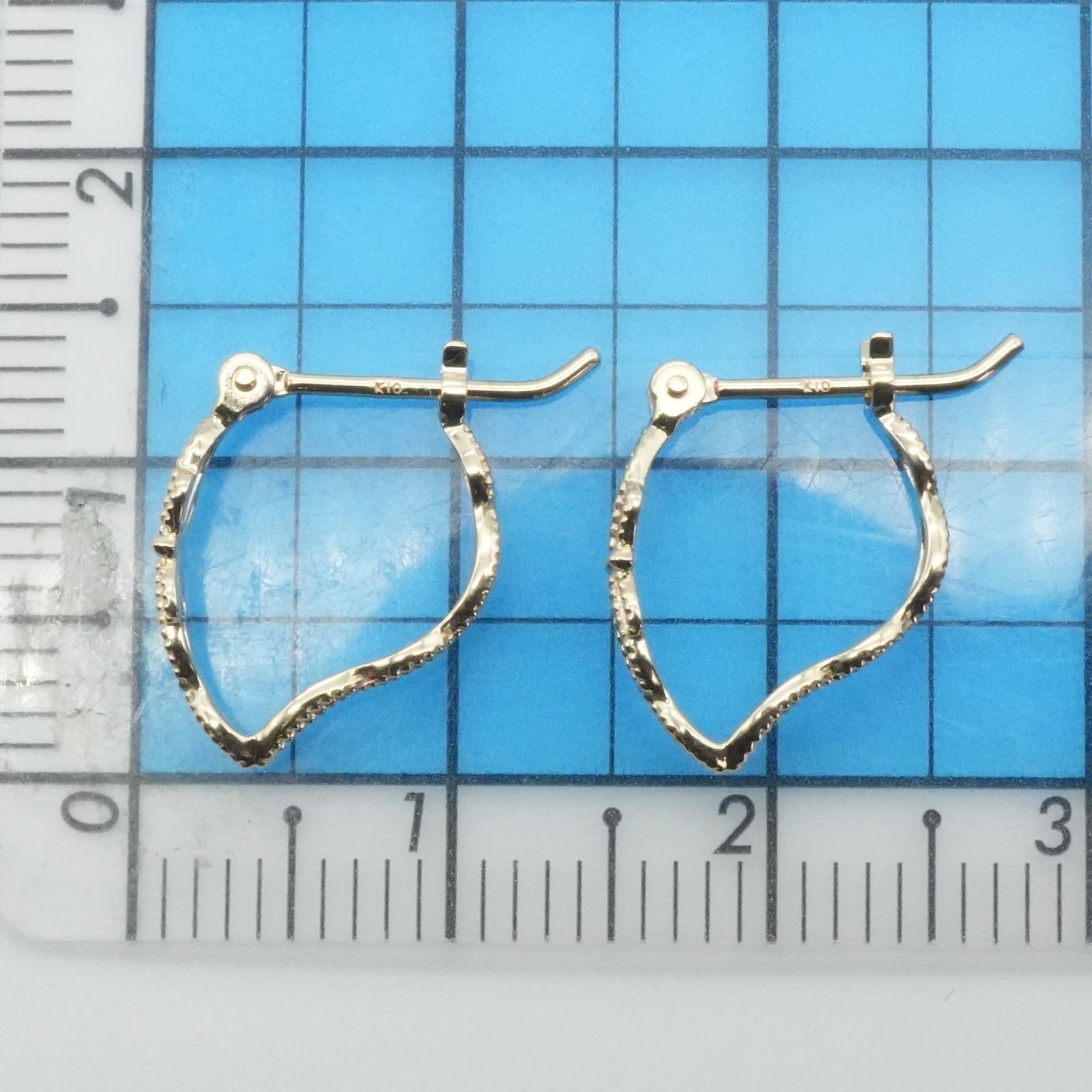 アガット K10 透かし フラワー フープ ピアス agete/25-3339 - メルカリ