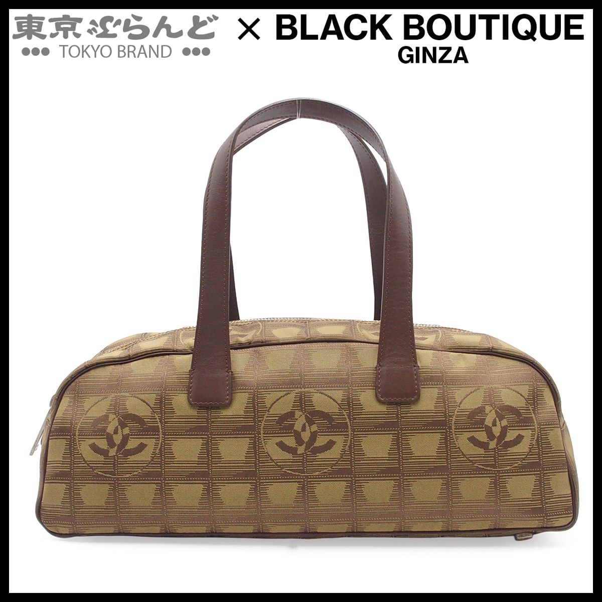 シャネル CHANEL ニュートラベルライン A15828 カーキ レザー ナイロン 