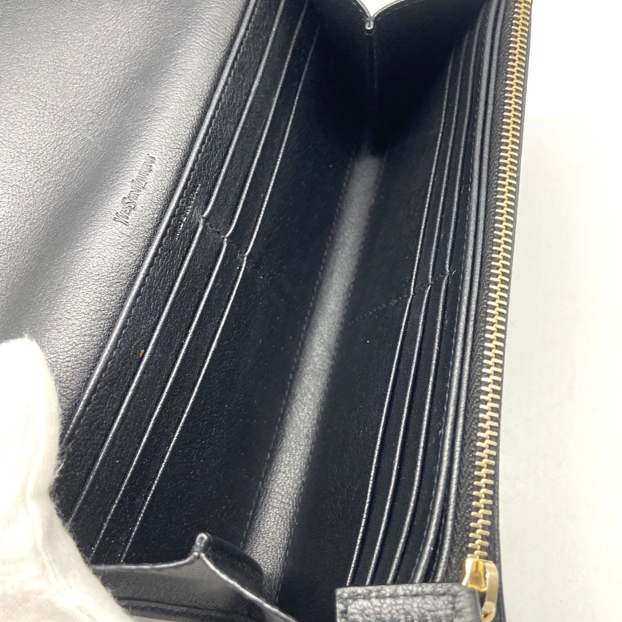 ☆Yves Saint Laurent イヴサンローラン YSL 長財布 ブラック レザー