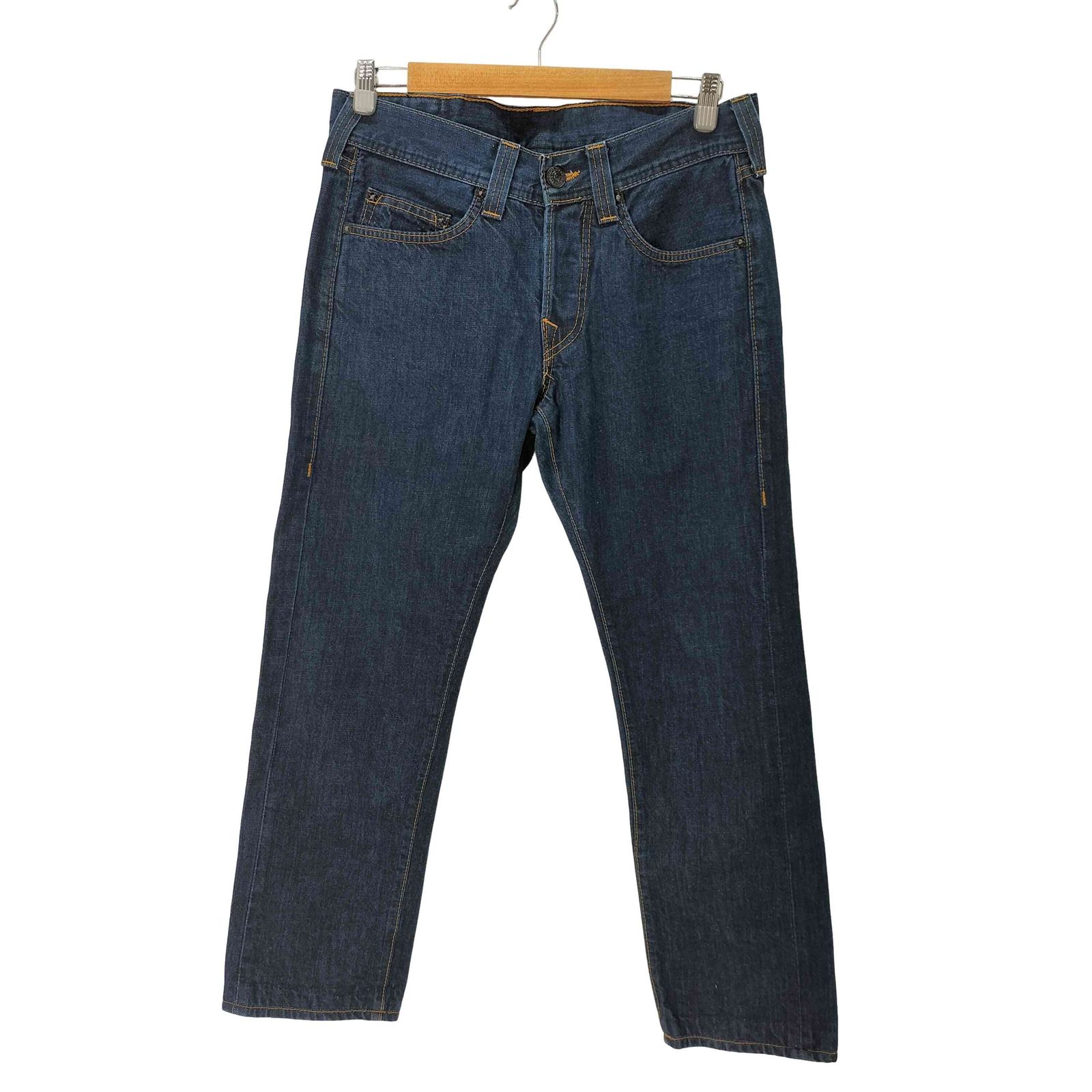 トゥルーレリジョン TRUE RELIGION 星条旗パッチ ストレートデニム 