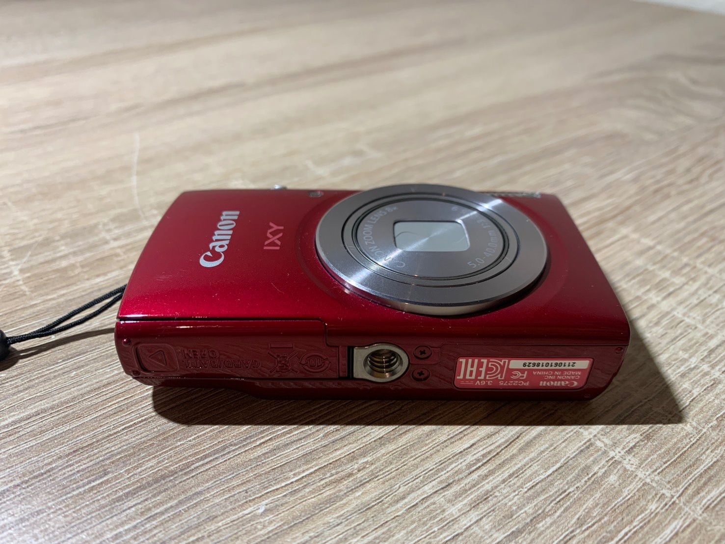 9380 Canon IXY 180 レッド デジカメ 動作確認済み - メルカリ