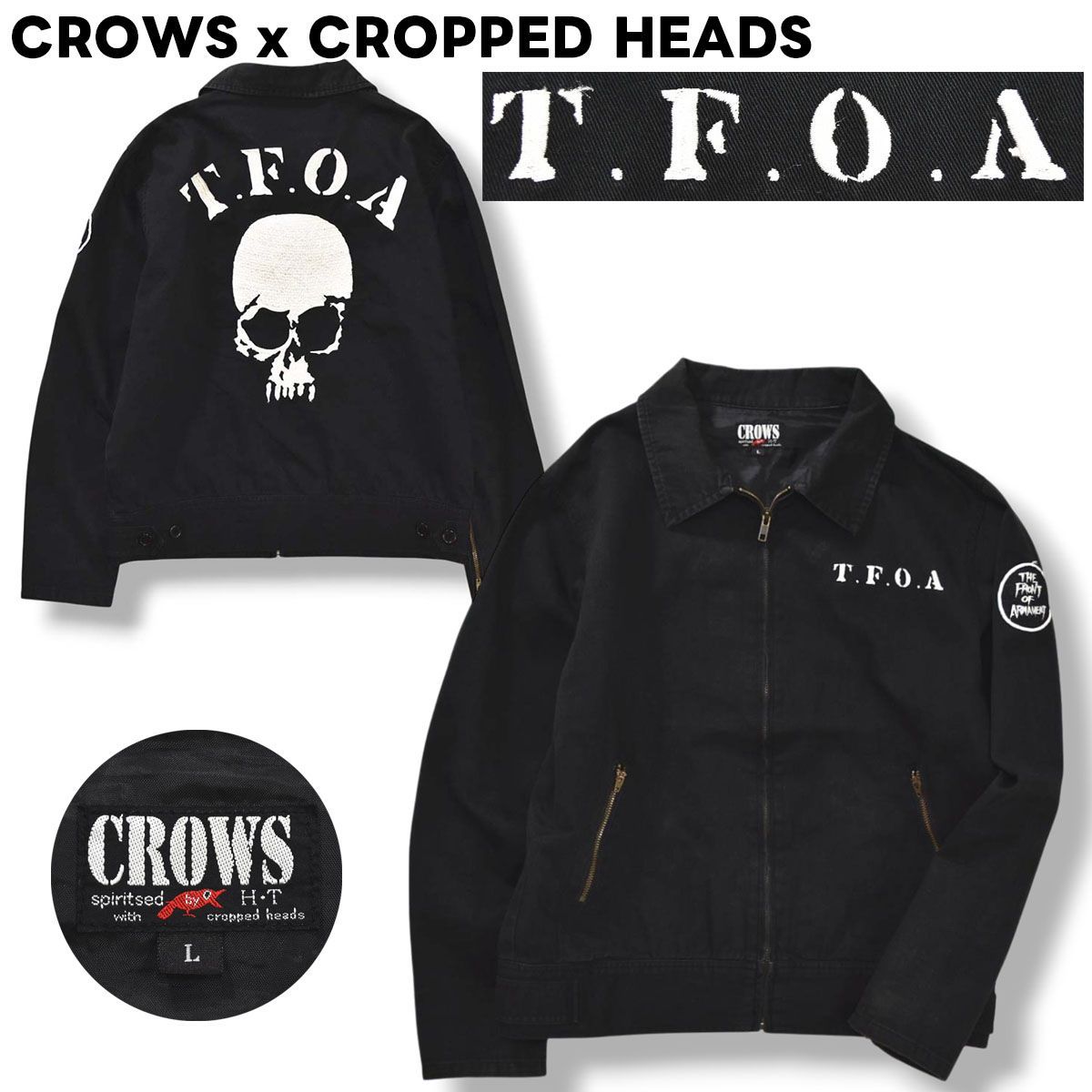 CROPPED CROWS HEADS クロップドヘッズ クローズ 武装戦線 T．F．O．A 