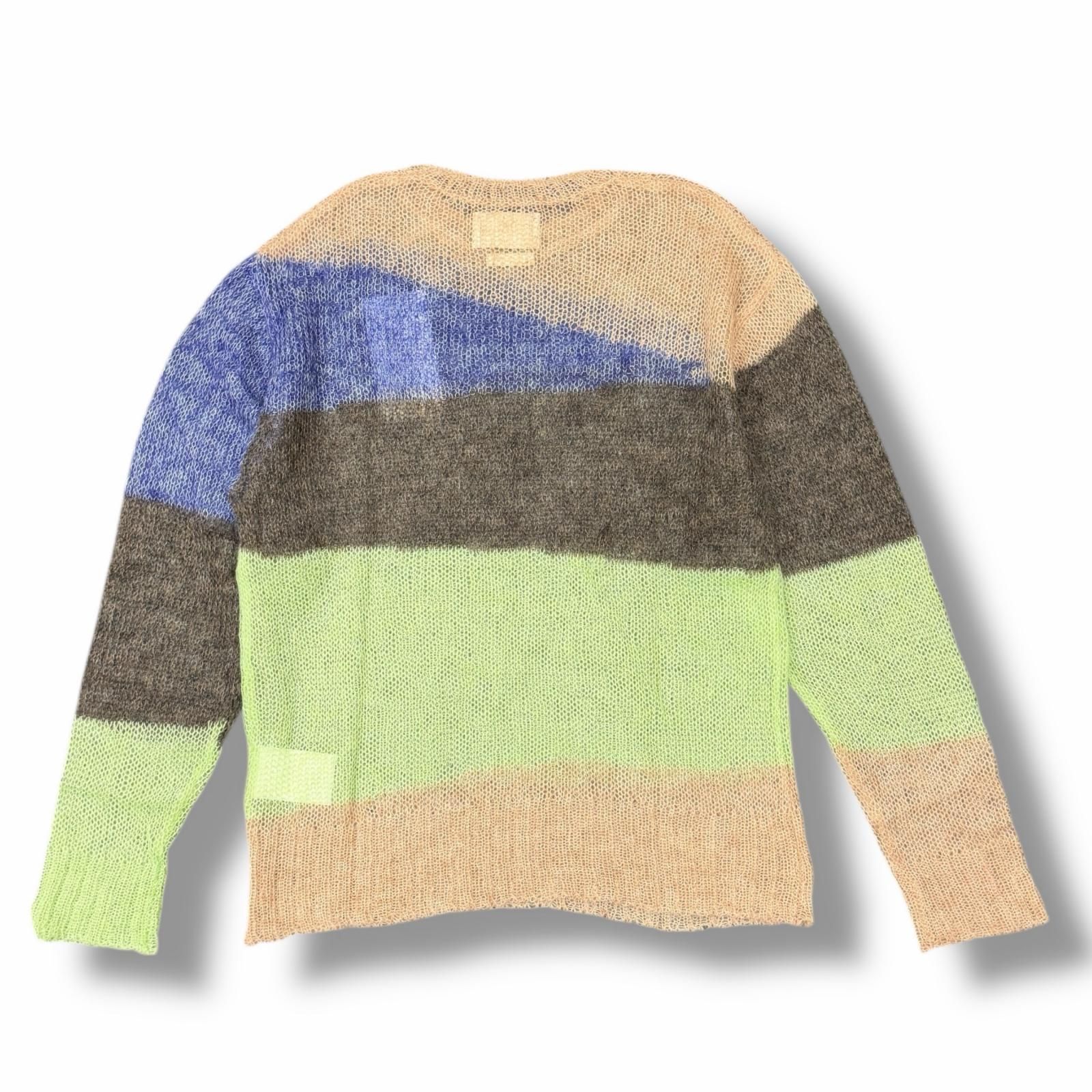参考上代39600円 未使用 YOKE 25SS Mohair Intarsia Sheer Sweater