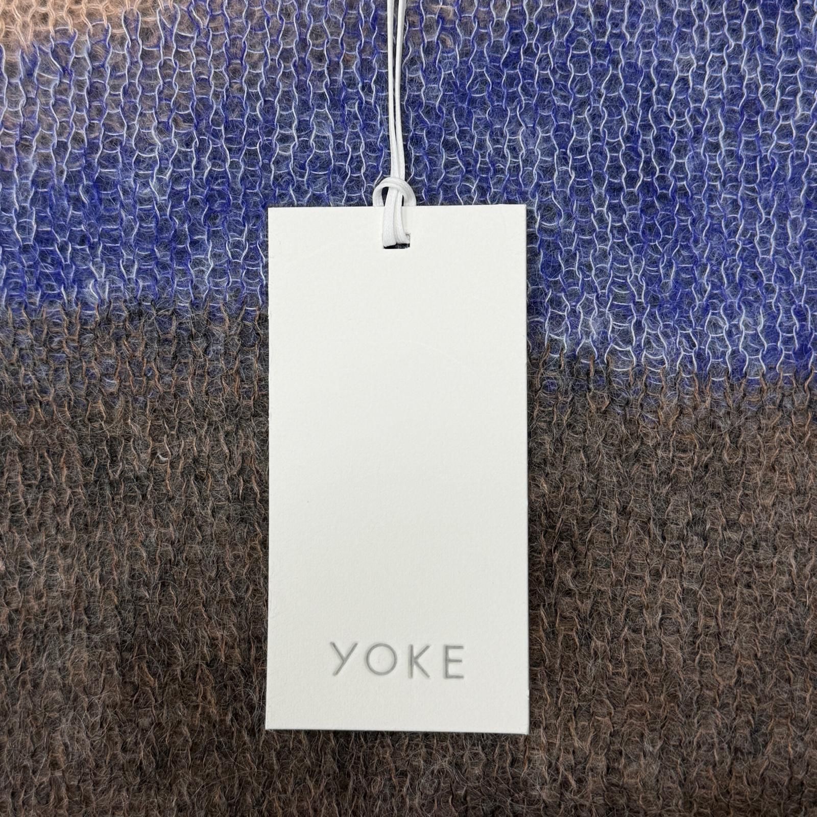参考上代39600円 未使用 YOKE 25SS Mohair Intarsia Sheer Sweater