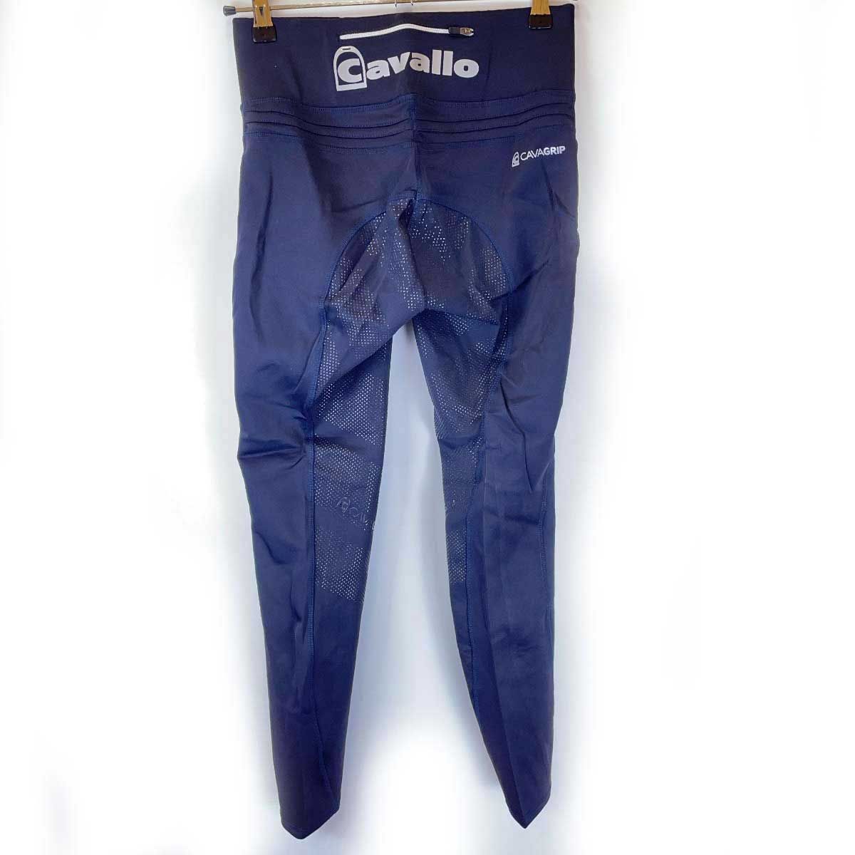 【未使用】カバロ キュロット パンツ LIN GRIP フルグリップ ストレッチ レギンス 38 ネイビー レディース CAVALLO 乗馬 馬術 乗馬ズボン 乗馬用キュロット