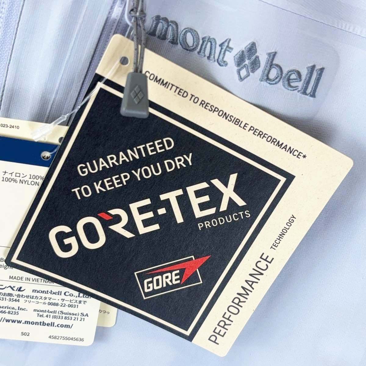 【未使用】モンベル テンペスト ジャケット S ライトブルー 1128723 レディース mont-bell 登山 トレッキング GORE-TEX mont-bell(モンベル）テンペスト ジャケット Women's #1128723