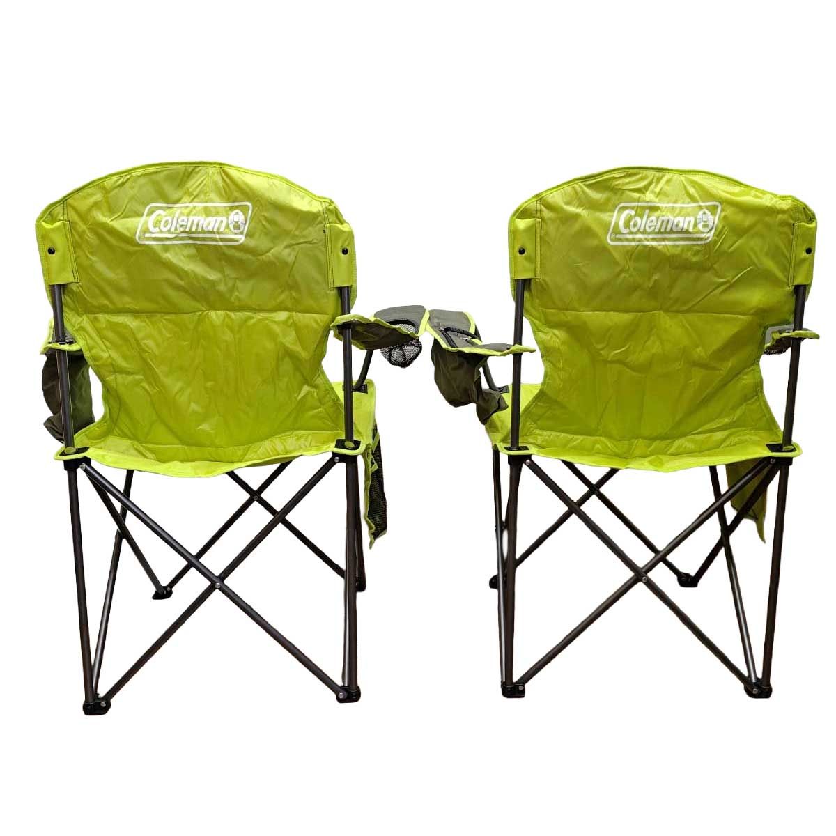 [2点セット] コールマン Cooler Quad Chair クーラークアッドチェア イエローグリーン 2000031821 Coleman 椅子 キャンプ アウトドア 2点セット] コールマン Cooler Quad Chair クーラークアッドチェア