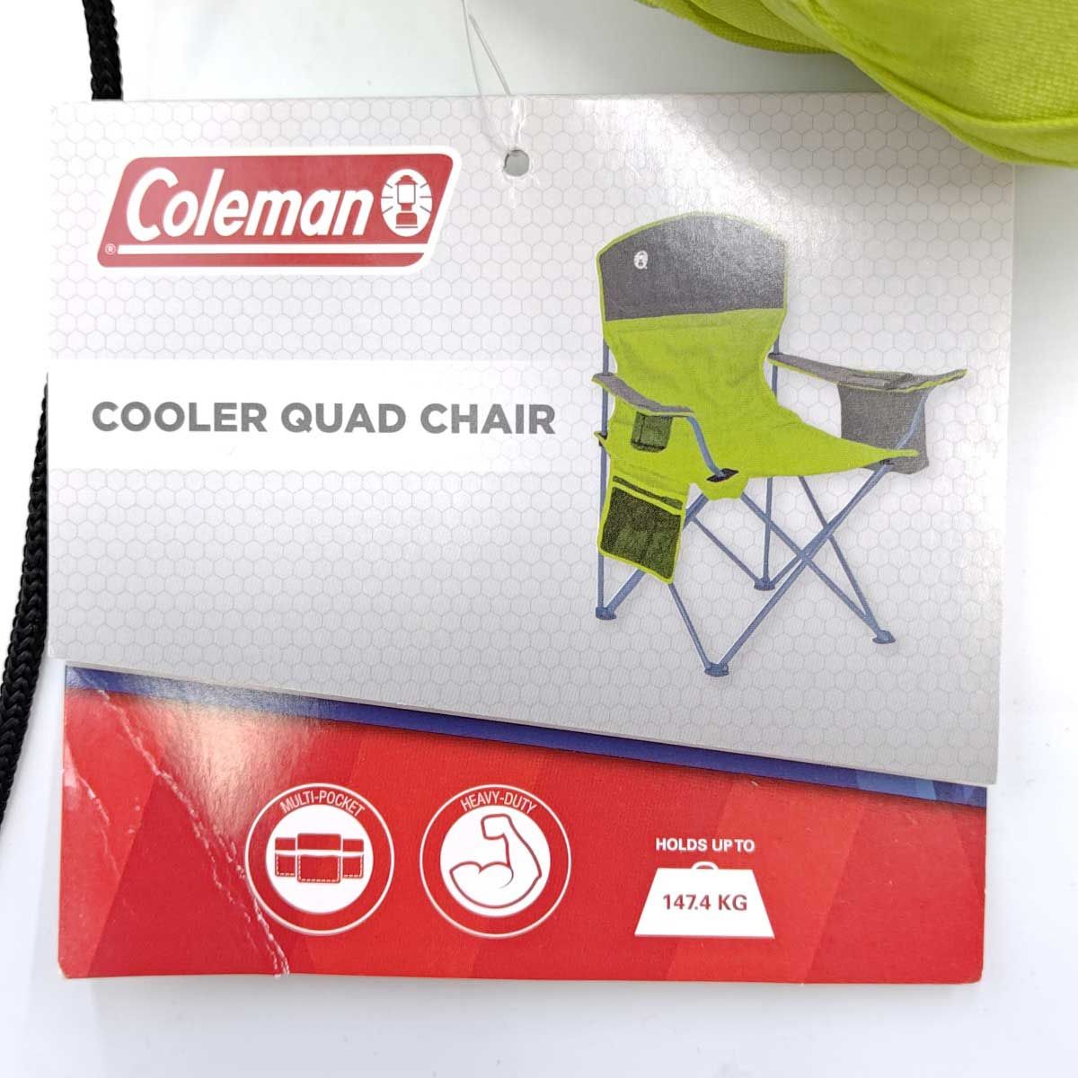 [2点セット] コールマン Cooler Quad Chair クーラークアッドチェア イエローグリーン 2000031821 Coleman 椅子 キャンプ アウトドア 2点セット] コールマン Cooler Quad Chair クーラークアッドチェア
