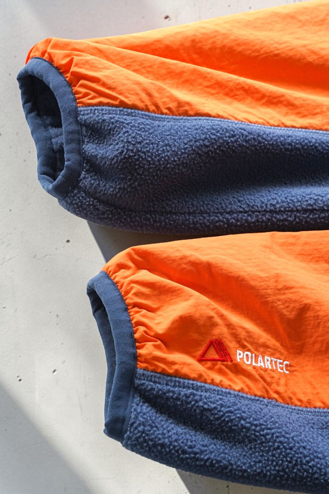 PALACE Polartec SHELL FLEECE JACKET M ネイビー オレンジ パレス