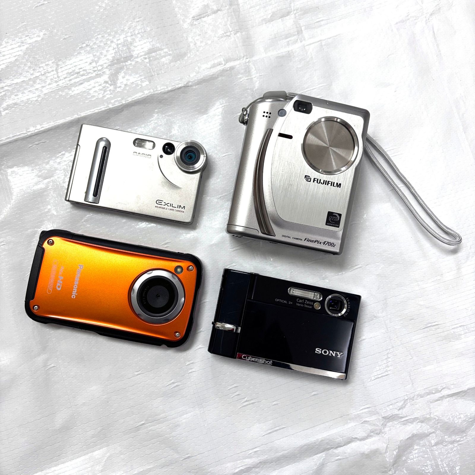 Compact Digital Camera Set of 4 Tested Sony Fujifilm Casio