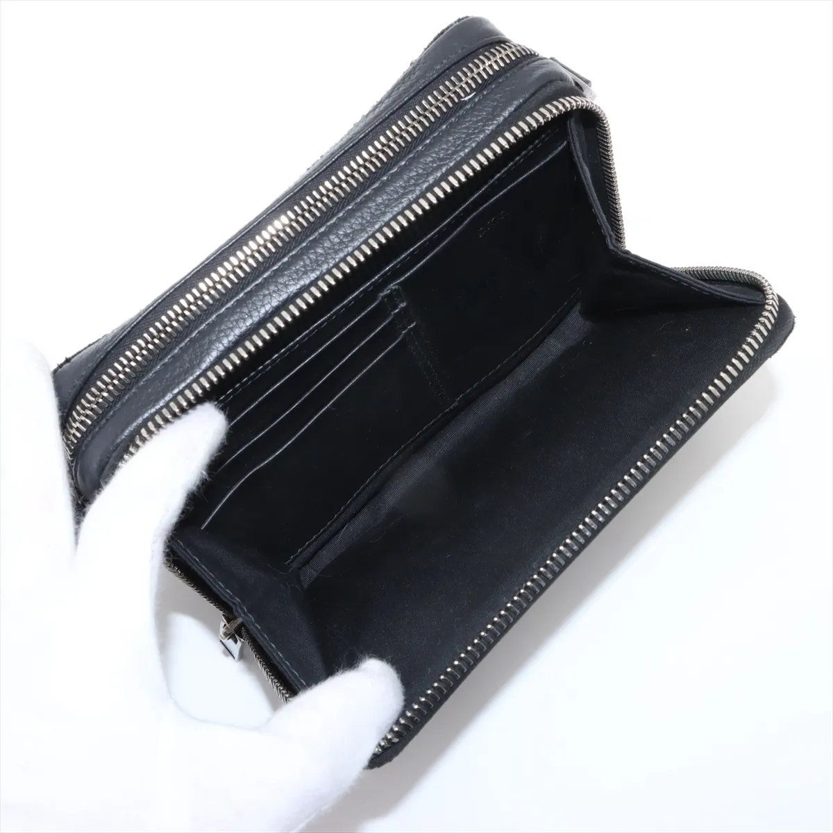 美品 クリスチャンディオール オブリーク レザー キャンバス 