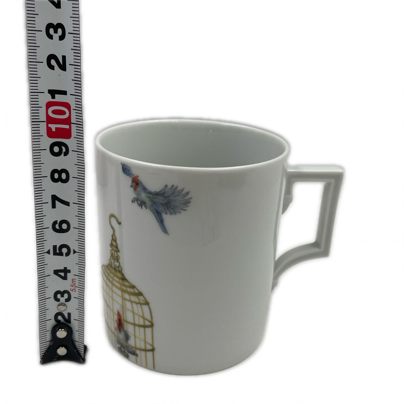 Meissen マイセン マグカップ 鳥かご 食器 磁器 ホワイト 新古品 