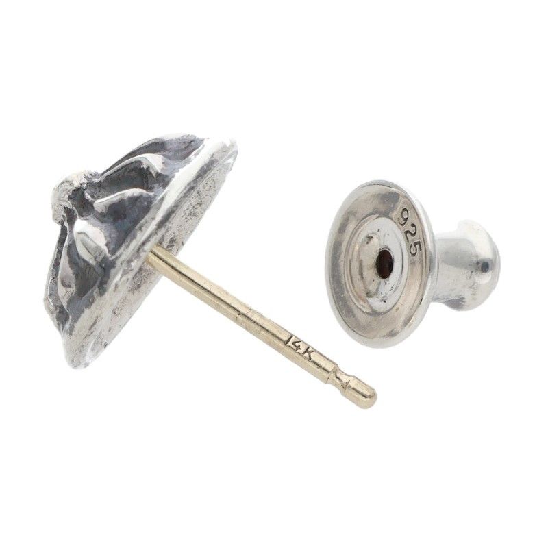 クロムハーツ STUD CRSBLL/クロスボールスタッド シルバーピアス