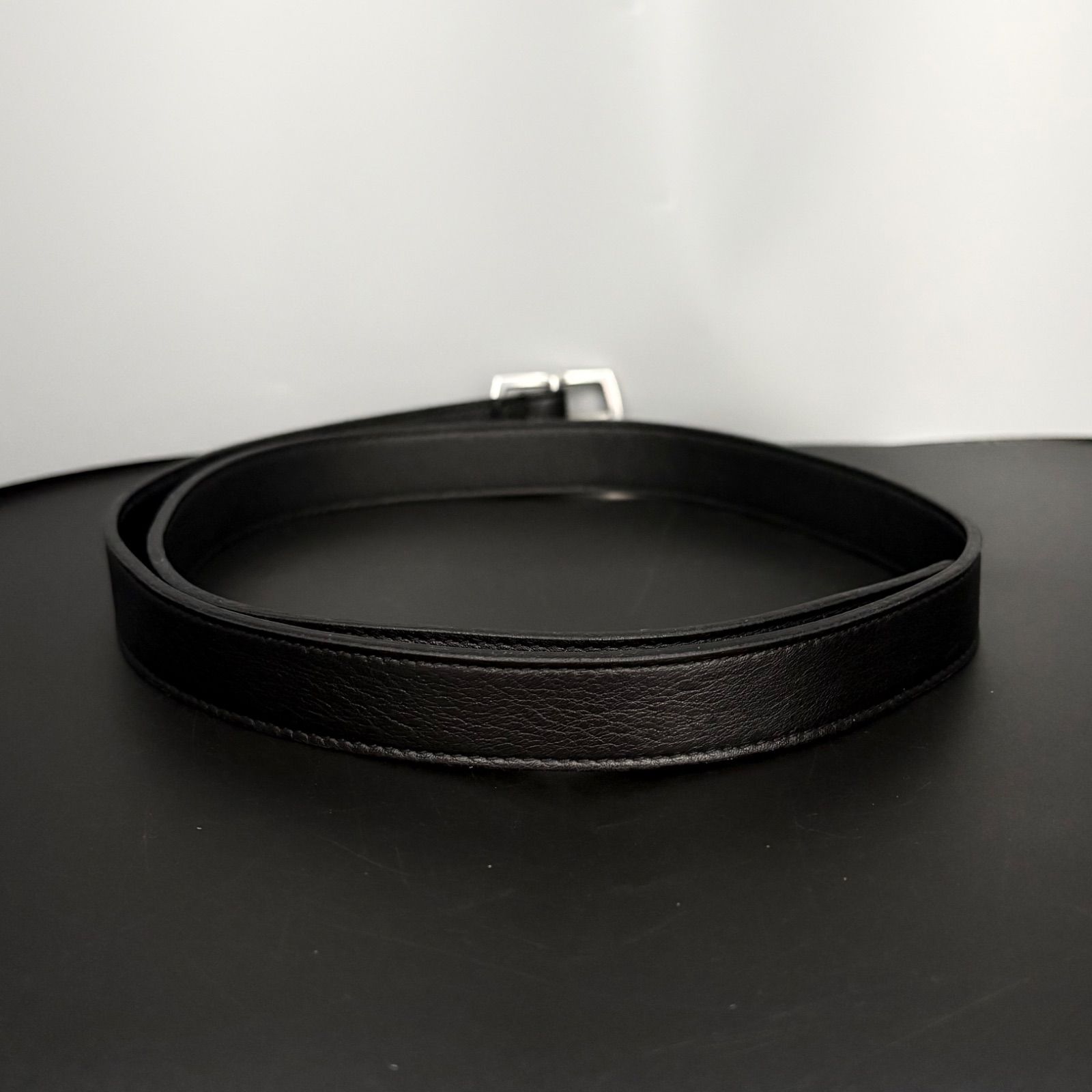 極美品 サンローラン SAINT LAURENT PARIS ナローベルト レザー
