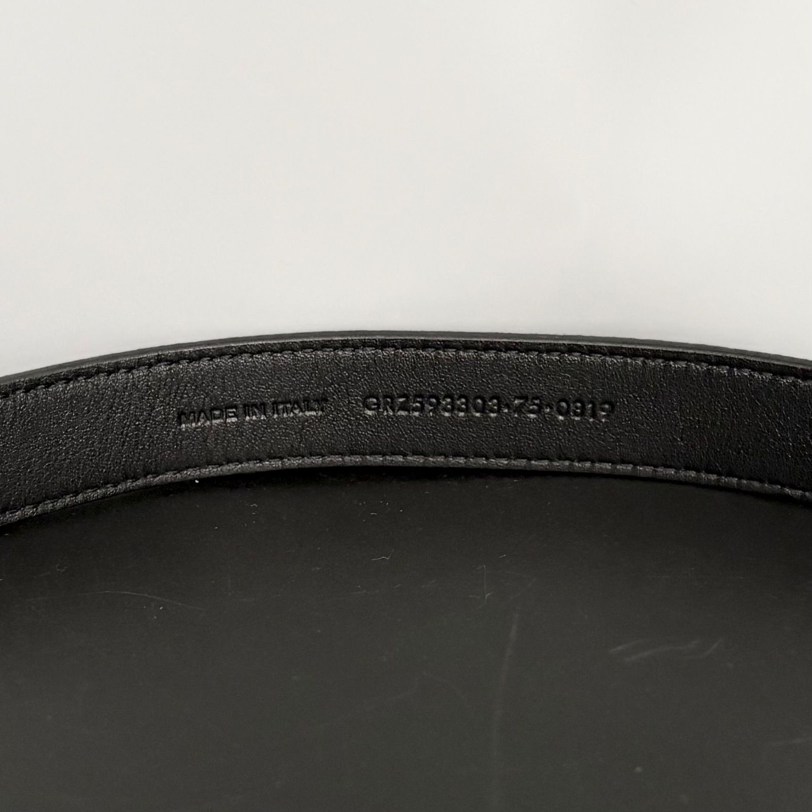 極美品 サンローラン SAINT LAURENT PARIS ナローベルト レザー