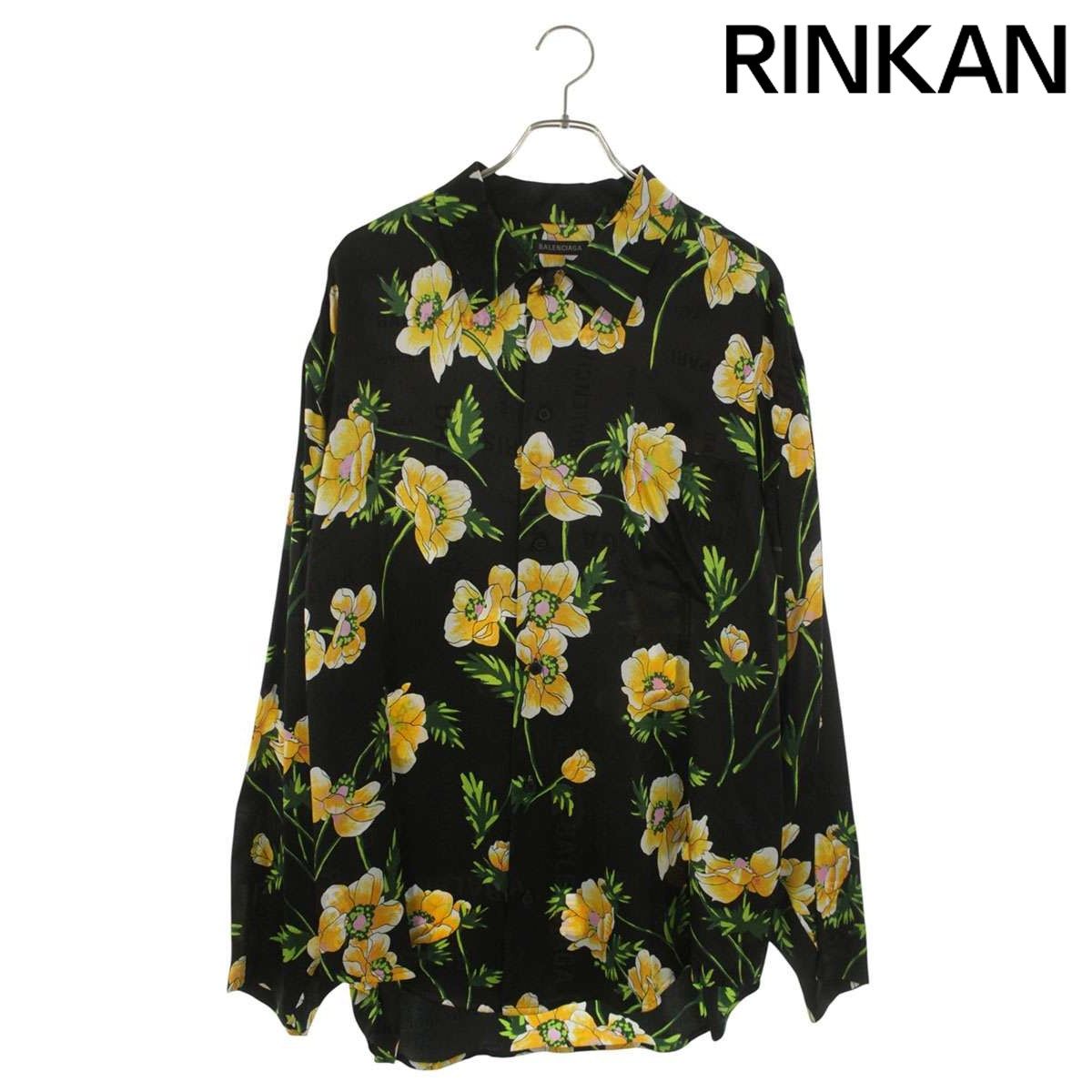 バレンシアガ  681631 TPL45 花柄コットン長袖シャツ レディース 38 BALENCIAGA - バレンシアガ 681631 TPL45 花柄コットン長袖シャツ