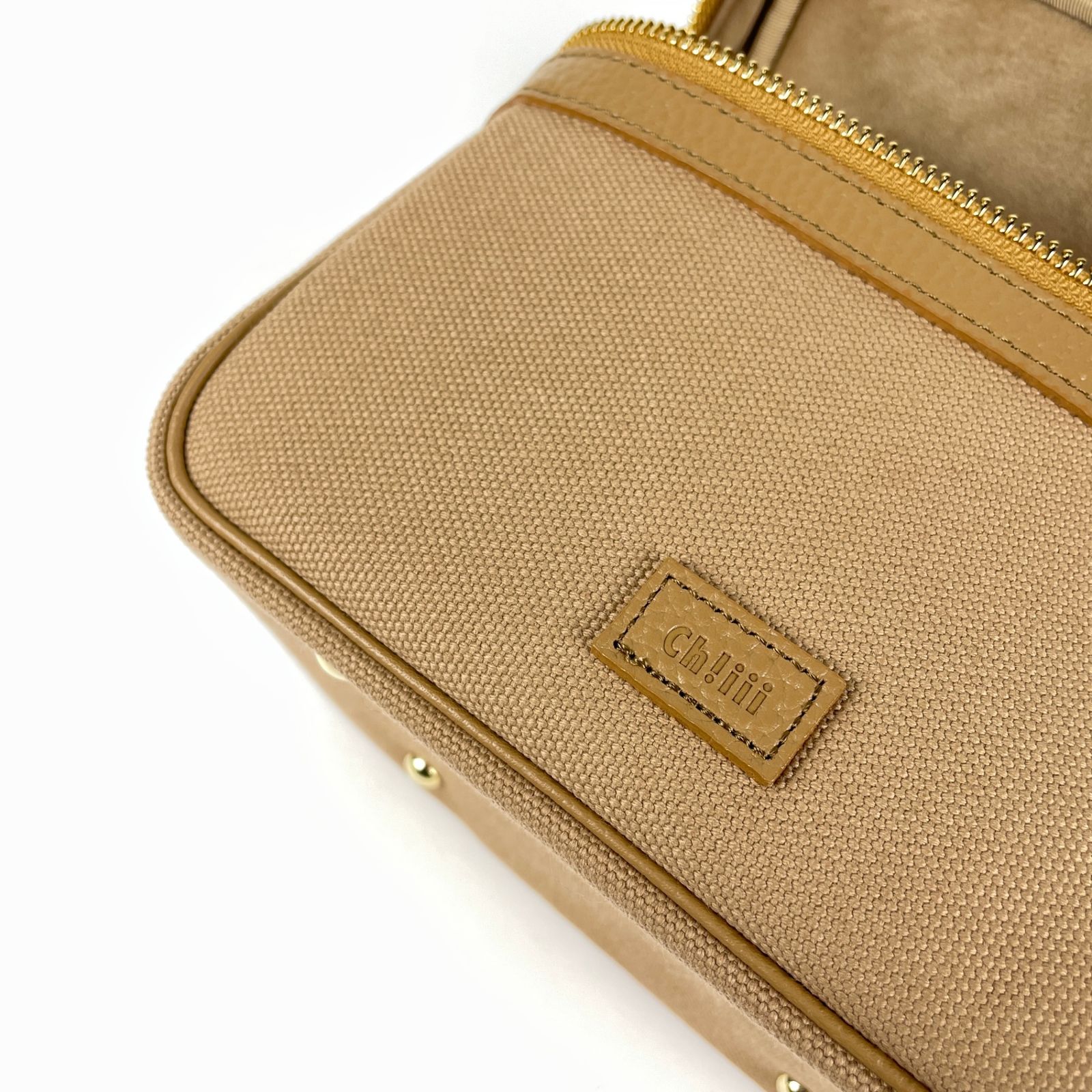 CHIIII ch!iii chiiii チーバック レザー×キャンバス キャンバス 