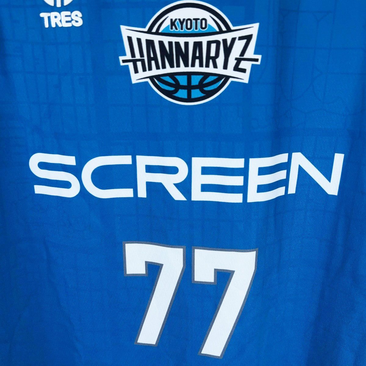 TRES 京都ハンナリーズ オーセンティックジャージ #77 岡田侑大 O Bリーグ バスケット ユニフォーム TRES 京都ハンナリーズ オーセンティックジャージ #77 岡田侑大 O B