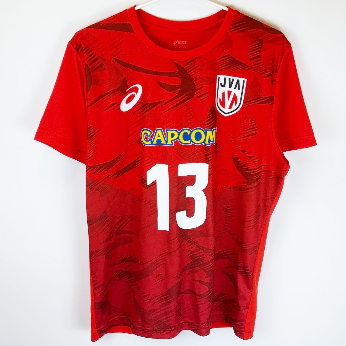 アシックス バレー応援Tシャツ #13 小川智大 日本代表 2025 L asics