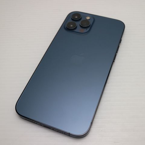 超美品 SIMフリー iPhone12 Pro Max 256GB パシフィックブルー 即日