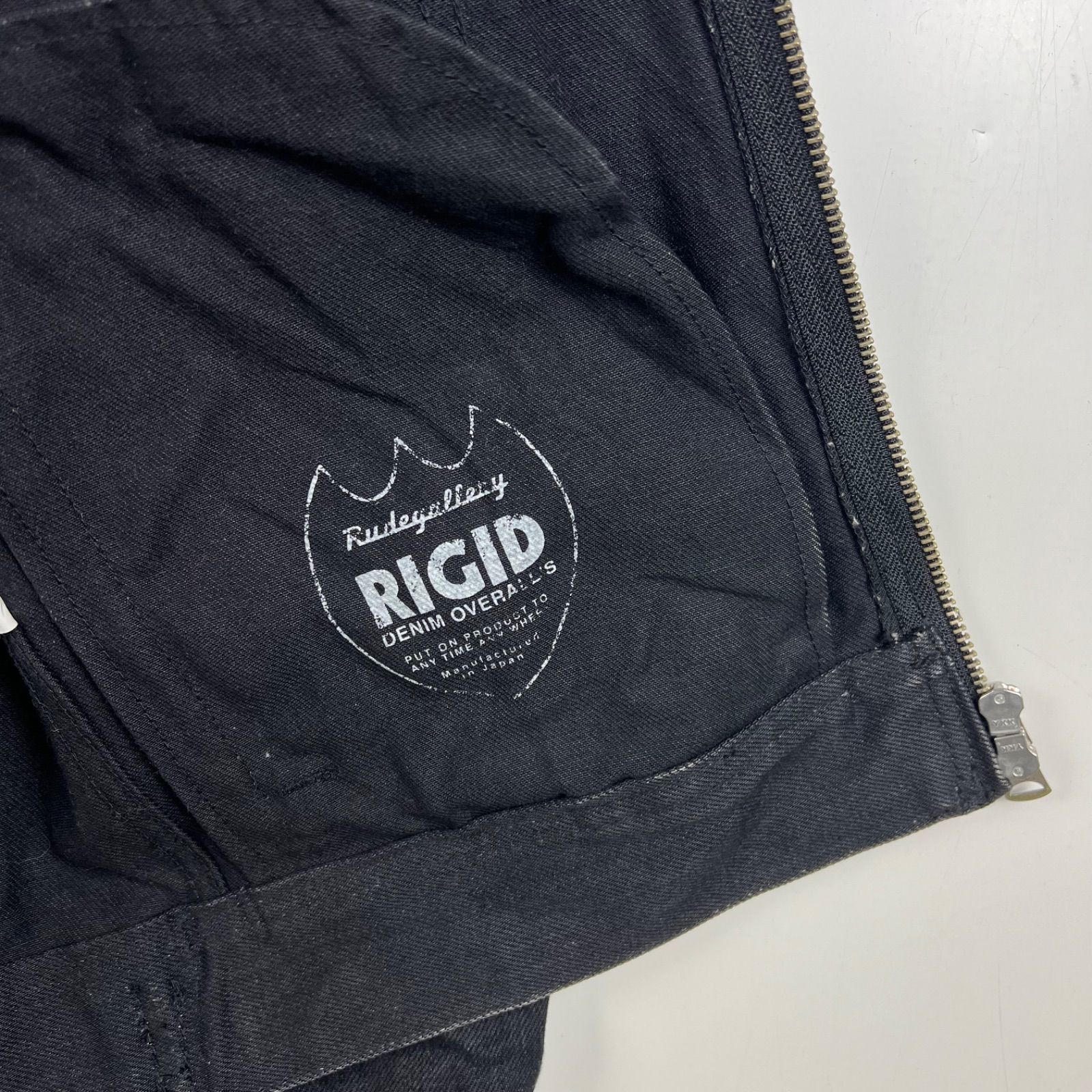 RUDE GALLERY horse hide × rigid black denim jacket 3 ルード
