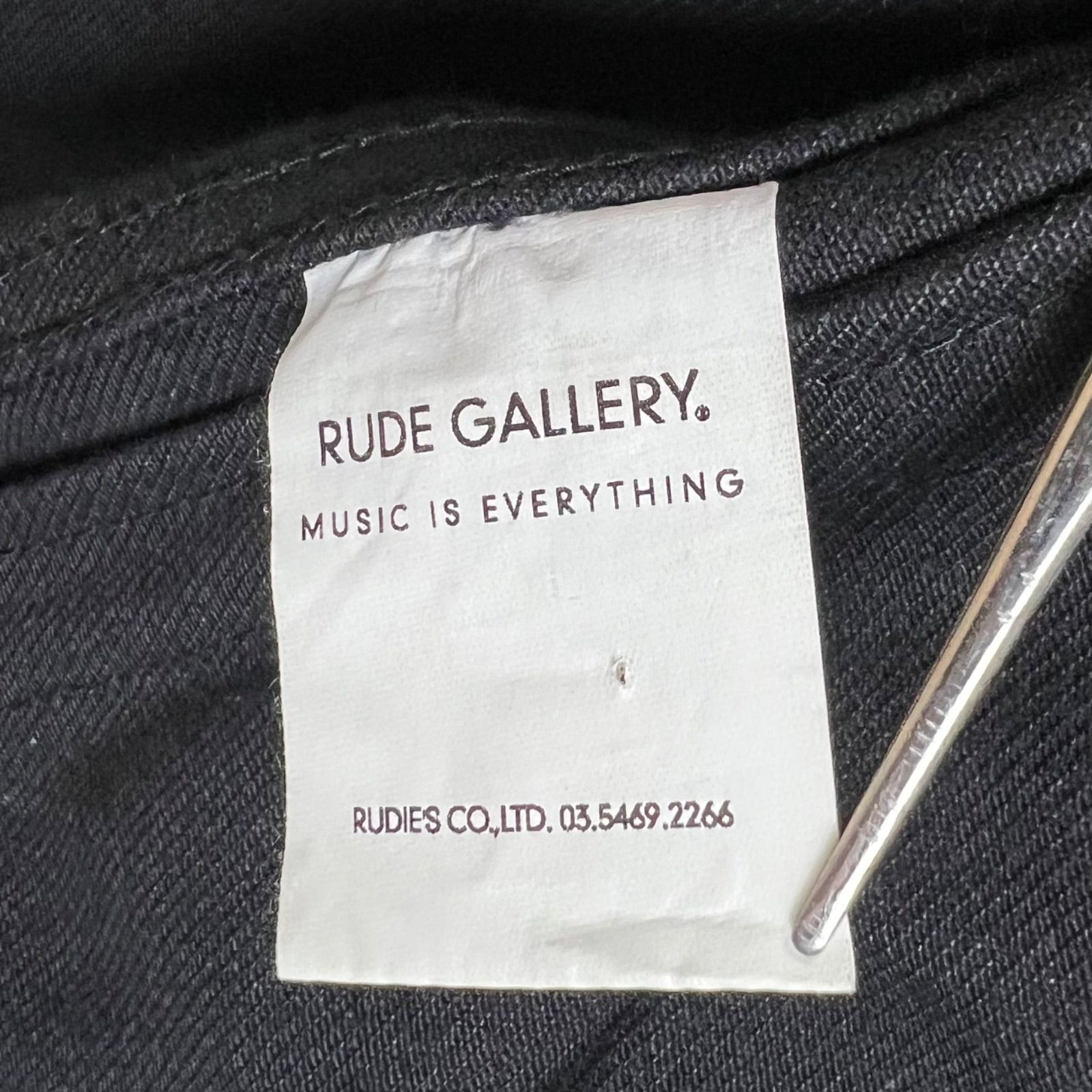 RUDE GALLERY horse hide × rigid black denim jacket 3 ルード