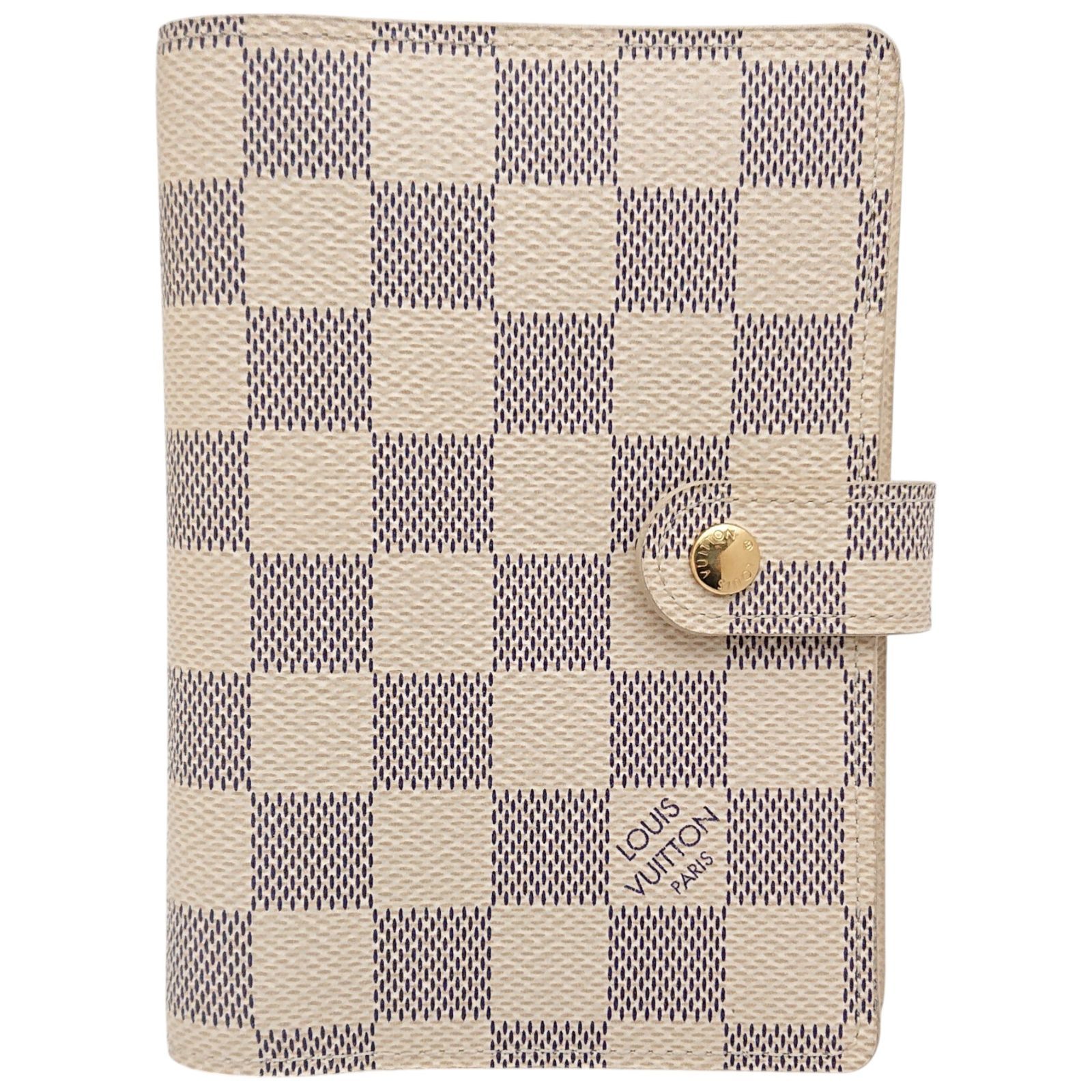 美品】LOUIS VUITTON ルイヴィトン アジェンダPM ダミエ アズール 6穴 