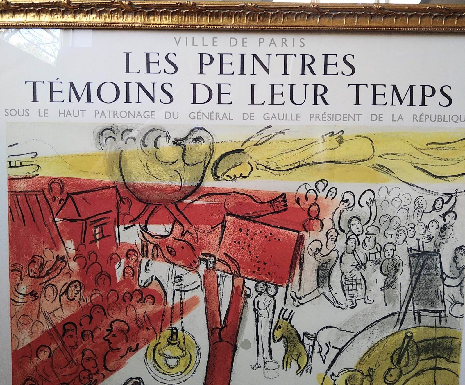 真作 マルク シャガール　1963年オリジナルリトポスター革命 真作 マルク シャガール 1963年オリジナルリトポスター「革命 THE