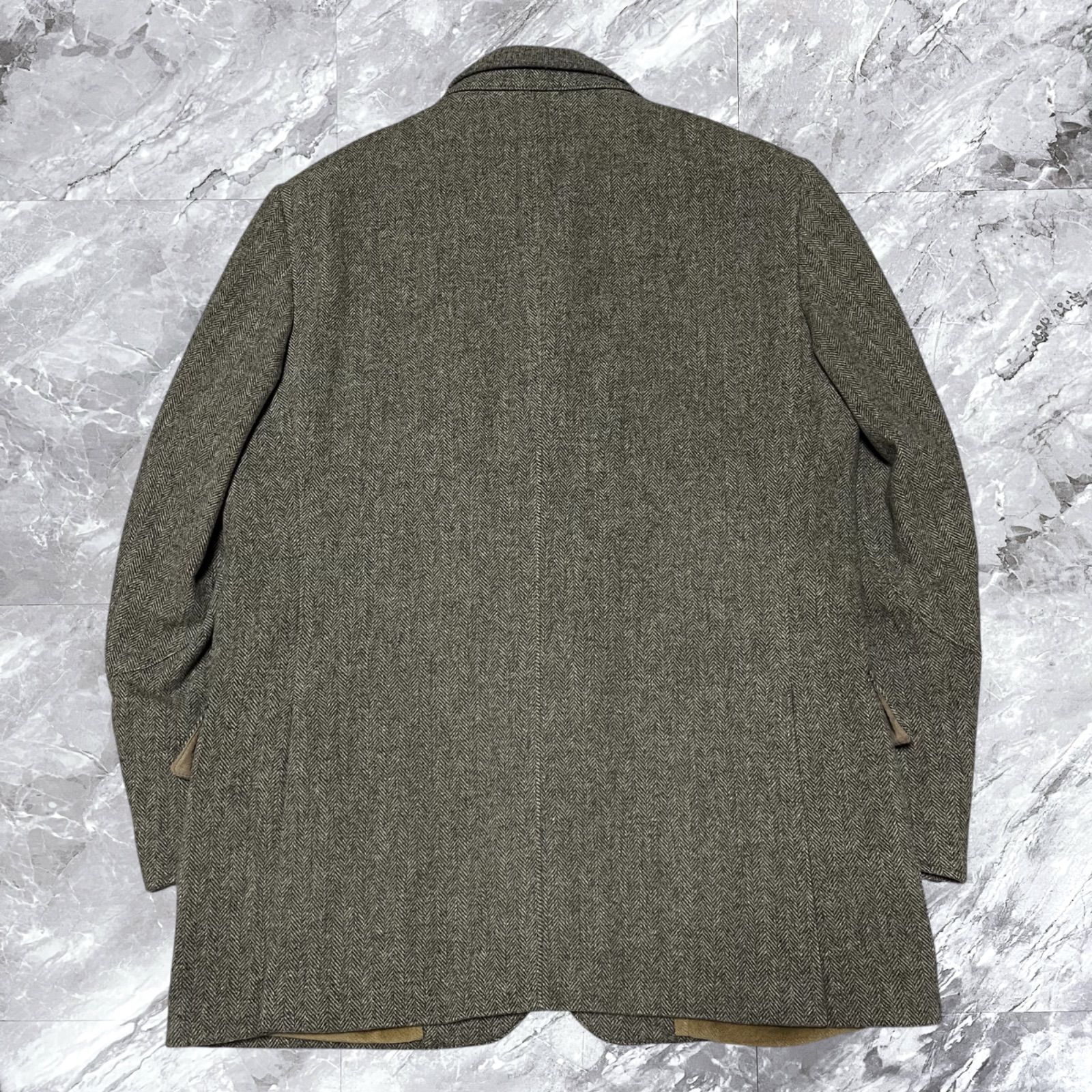 極美品 大きいサイズ Corneliani ID コルネリアーニ ウールコート 