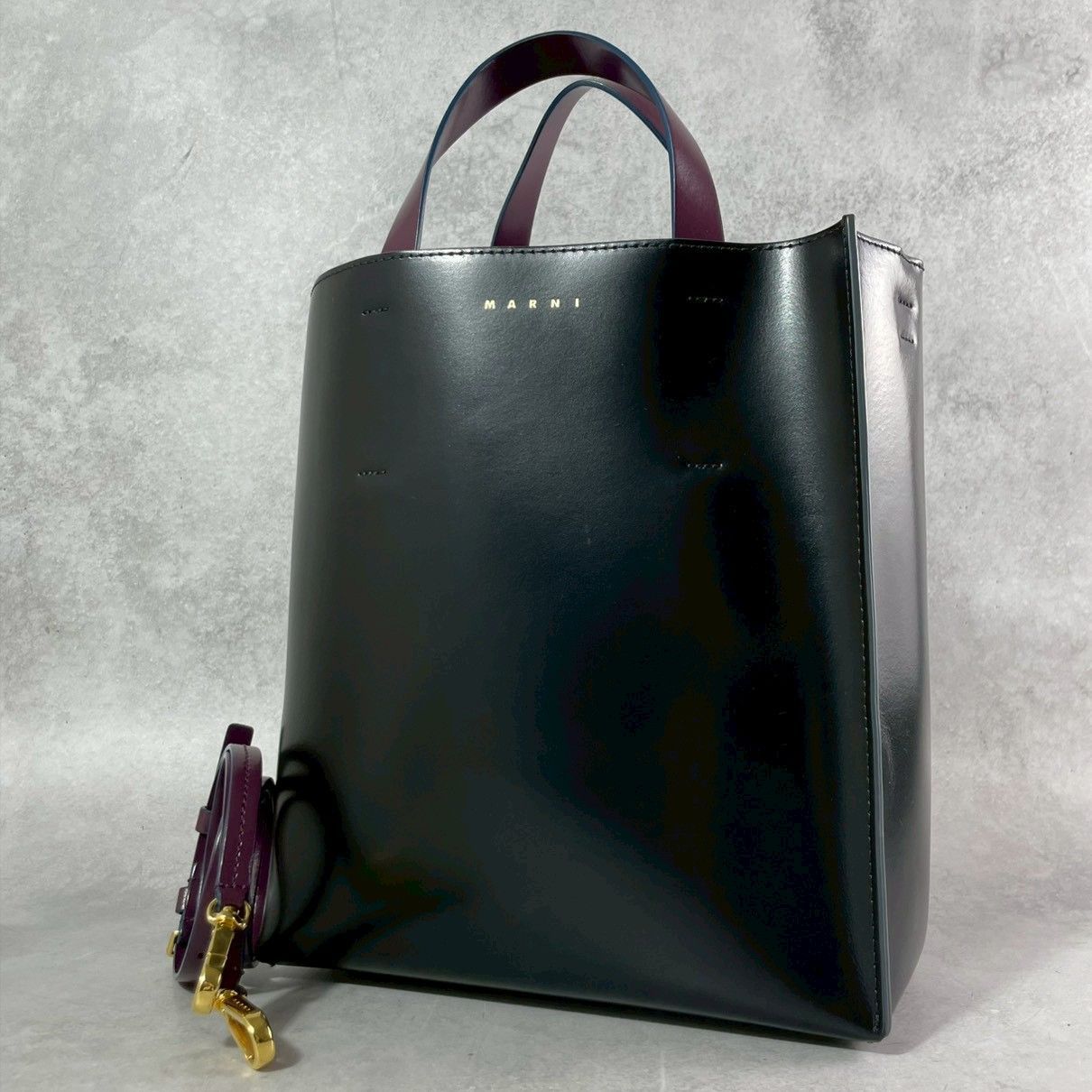 極美品✨マルニ MARNI BLACK MUSEO SMALL BAG ミュゼオ スモール 